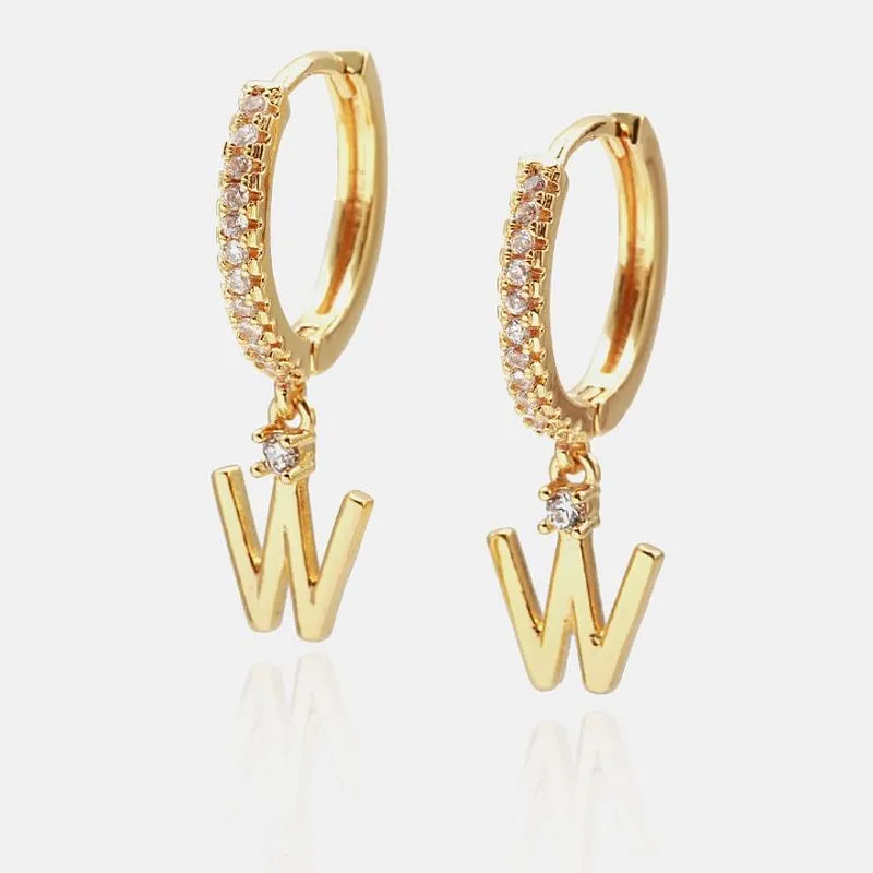 Dangle W Earring Inizjali