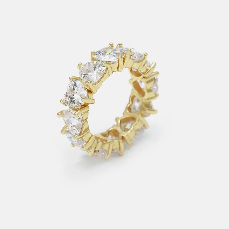 Qalb White Zirconia Eternity Ring