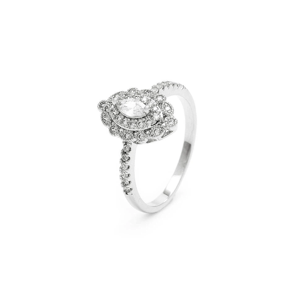 Marquise   Zirconia   Sterling   Silver   Ring