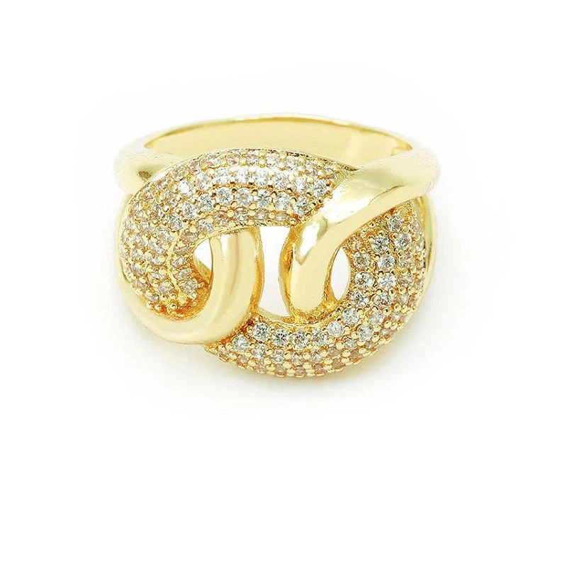 Pave Cz Silver Ring għan-nisa