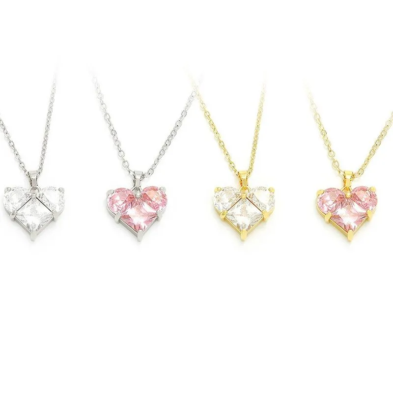 Qalb Romantika Pendenti Deheb Plated