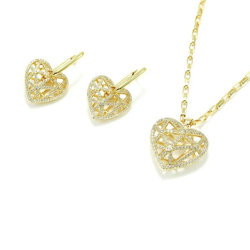 S925 Silver Heart Jewelry Set