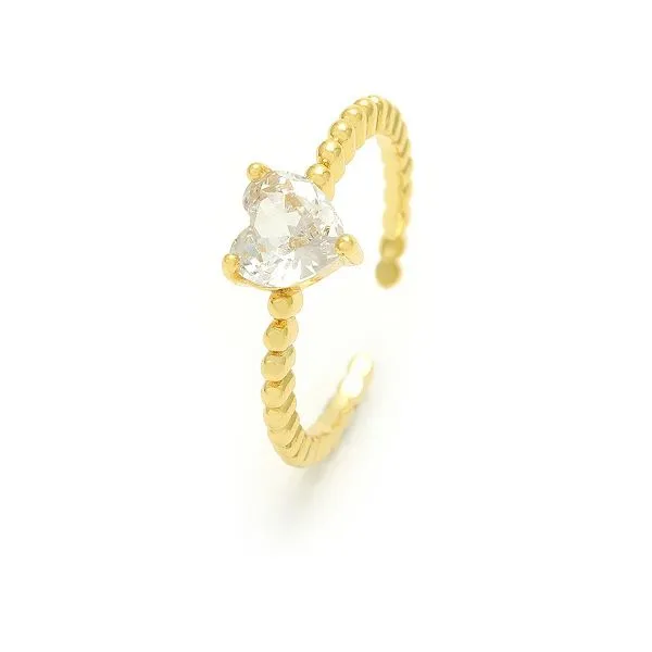 Ċirku tal-Qalb Solitaire Zirconia