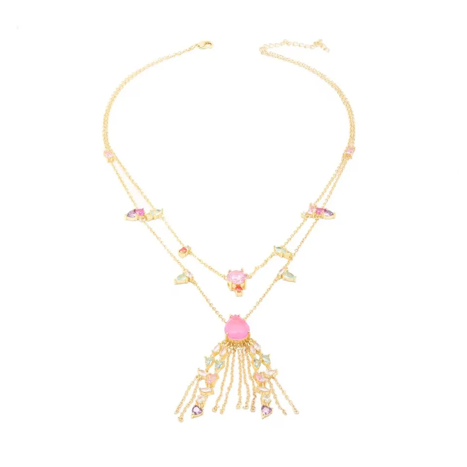 Lussu Tassel Brass Jewelry Necklace