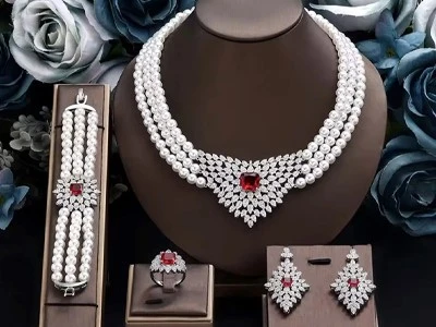 Bridal Zirconia Full Jewelry Sets Pearl Bridal Zirconia Full Jewelry Sets Pearl